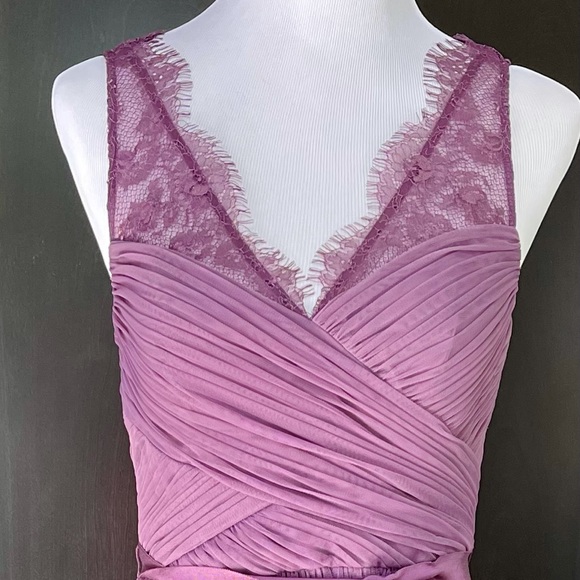 BHLDN Bridesmaid Nouvelle Fleur dress in purple. - Picture 2 of 6